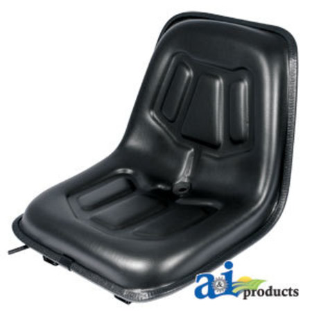 A & I PRODUCTS Seat, Lawn & Garden, w/ Slide Track, BLK 24" x17" x11" A-LGS100BL